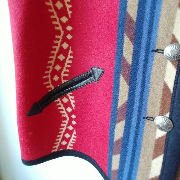 Native Jackets, etc. Reversible Rim Rock Sierra Pendleton Wool Vest - Picture 7 of 16